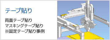 テープ貼り